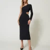Einschultriges Midikleid