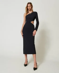 Einschultriges Midikleid