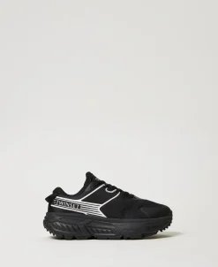 Fessura Sneaker Mit Streifen Und Logo In Kontrastfarbe