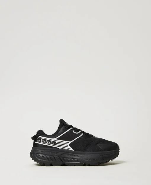 Fessura Sneaker Mit Streifen Und Logo In Kontrastfarbe