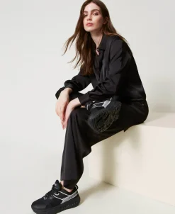 Fessura Sneaker Mit Streifen Und Logo In Kontrastfarbe
