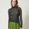 Figurbetonter Pullover Mit Rippenmuster Und Lurex
