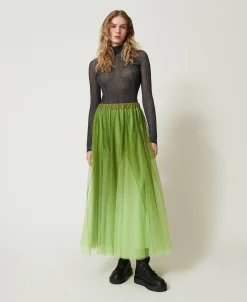 Figurbetonter Pullover Mit Rippenmuster Und Lurex