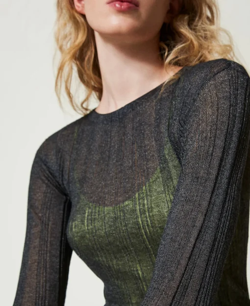 Figurbetontes Maxikleid Im Rippenstrick