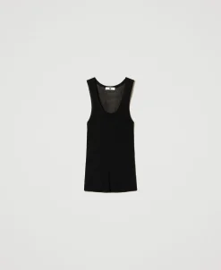 Figurbetontes Stricktop Aus Viskose