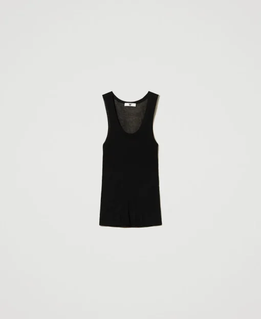Figurbetontes Stricktop Aus Viskose