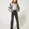 Five-Pocket-Jeans Mit Nieten