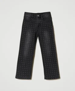 Five-Pocket-Jeans Mit Nieten