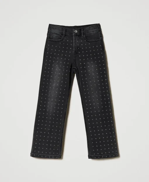 Five-Pocket-Jeans Mit Nieten