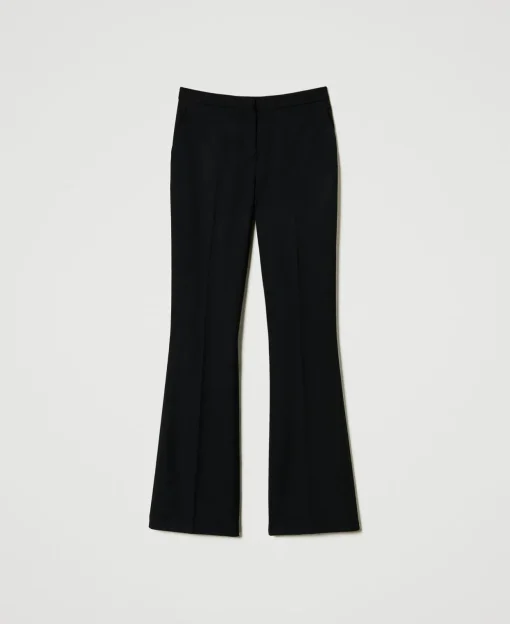 Flare-Hose Aus Serge Aus Wollmischung