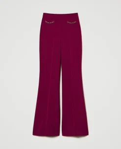 Flare-Hose Mit „Oval T“-Kettchen
