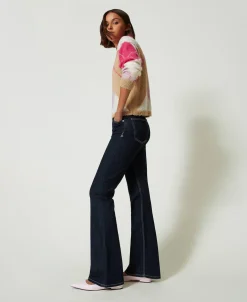 Flare-Jeans Mit Fünf Taschen