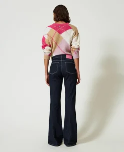 Flare-Jeans Mit Fünf Taschen