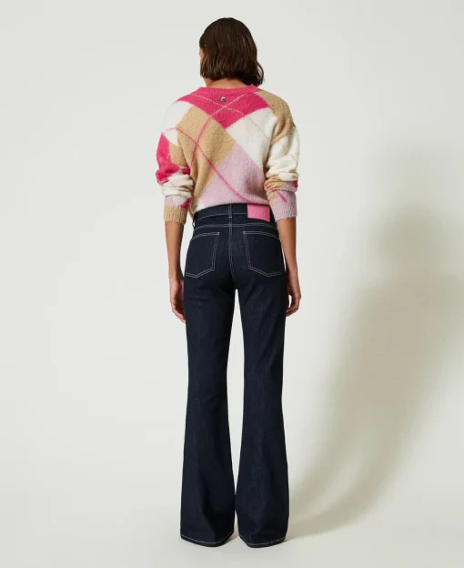 Flare-Jeans Mit Fünf Taschen