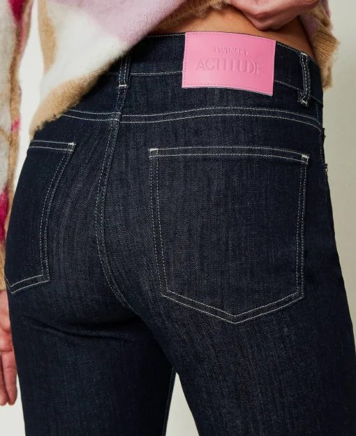 Flare-Jeans Mit Fünf Taschen