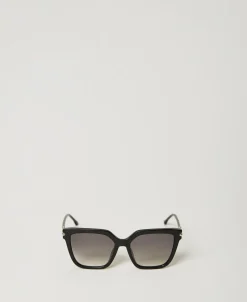 Geometrische Sonnenbrille Mit Logo