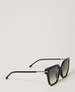 Geometrische Sonnenbrille Mit Logo