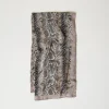 Georgettetuch Mit Schlangenprint