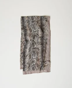 Georgettetuch Mit Schlangenprint