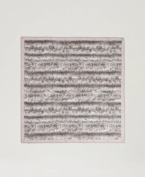 Georgettetuch Mit Schlangenprint