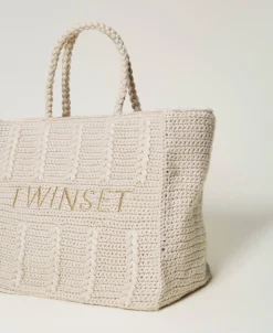 Gestrickter Shopper „Bohémienne“ Mit Logo