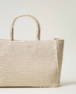 Gestrickter Shopper „Bohémienne“ Mit Logo