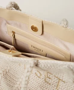Gestrickter Shopper „Bohémienne“ Mit Logo