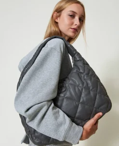 Große Hobo-Stepptasche Mit Wattierung