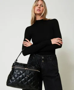 Große Top-Handle-Bag „Cécile“ Mit Steppmotiv