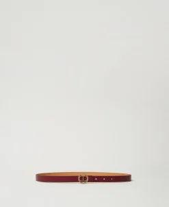 Gürtel Mit „Oval T“-Schnalle Und Strass