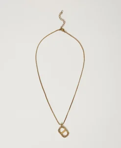 Halskette Mit Floralem Oval T