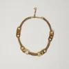 Halsnahe Kette Mit „Oval T“-Logos