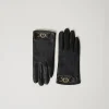 Handschuhe Aus Leder Mit Logo