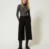 High-Waist-Hose In Cropped-Länge