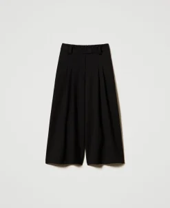 High-Waist-Hose In Cropped-Länge