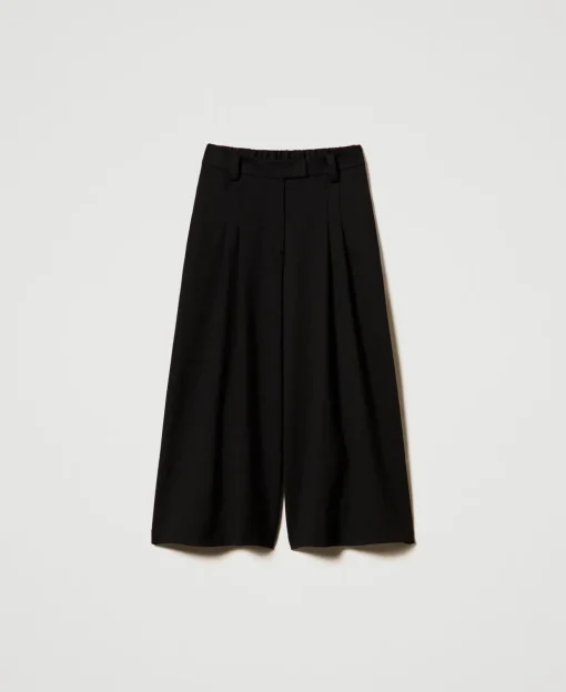 High-Waist-Hose In Cropped-Länge