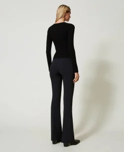 High-Waist-Hose Mit Flare-Fit