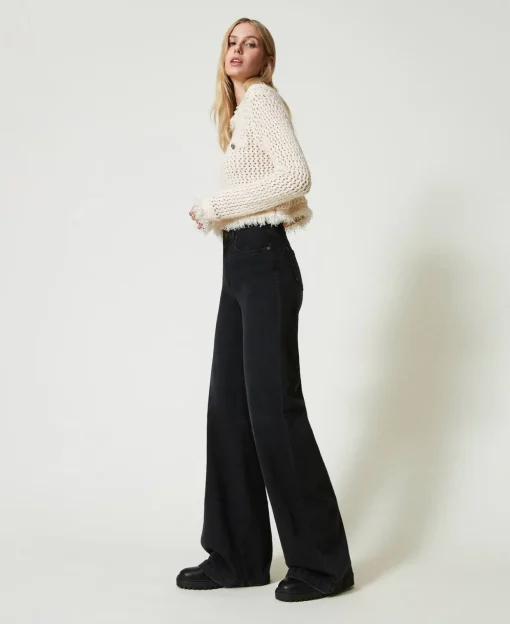 High-Waist-Jeans Mit Flare-Fit