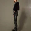 Hoher Stiefel „Darcy“ Aus Leder Mit Riemen