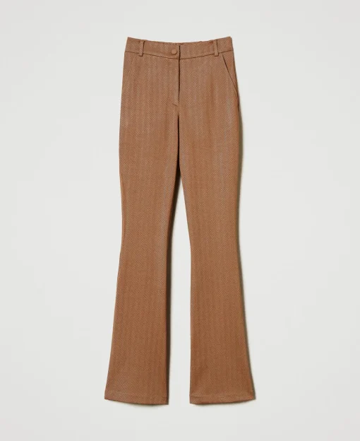 Hose Aus Jacquard-Scuba