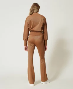 Hose Aus Jacquard-Scuba