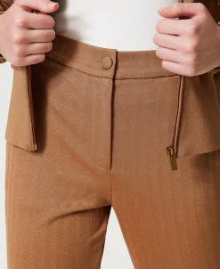 Hose Aus Jacquard-Scuba