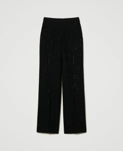 Hose Aus Tuch Mit Pailletten
