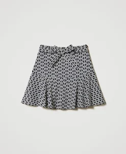 Hosenrock Aus Crêpe De Chine Mit Print