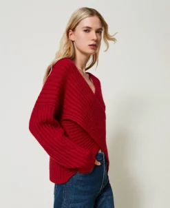 2-in-1-Pullover Aus Mohairmischung