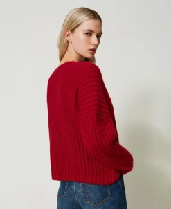 2-in-1-Pullover Aus Mohairmischung