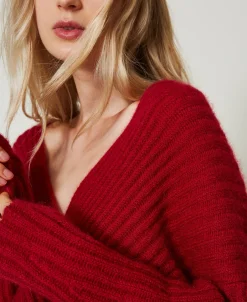 2-in-1-Pullover Aus Mohairmischung