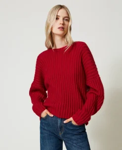 2-in-1-Pullover Aus Mohairmischung