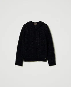 Jacke Aus Jacquardstrick Mit Karomuster