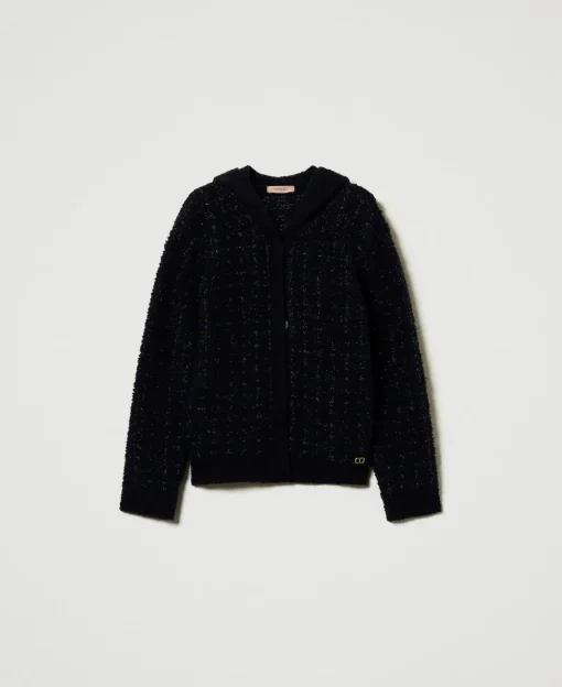 Jacke Aus Jacquardstrick Mit Karomuster
